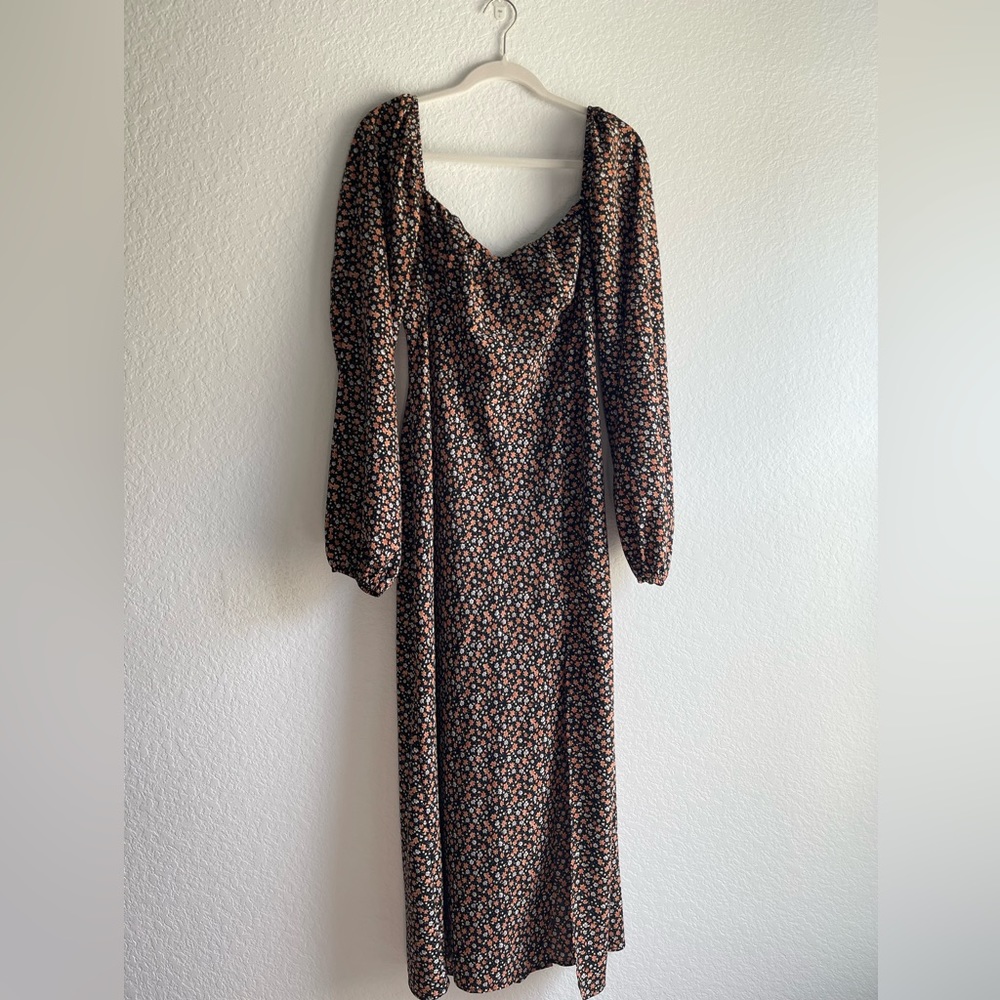 Emory Park Floral Dress Wtih Puff Sleeve